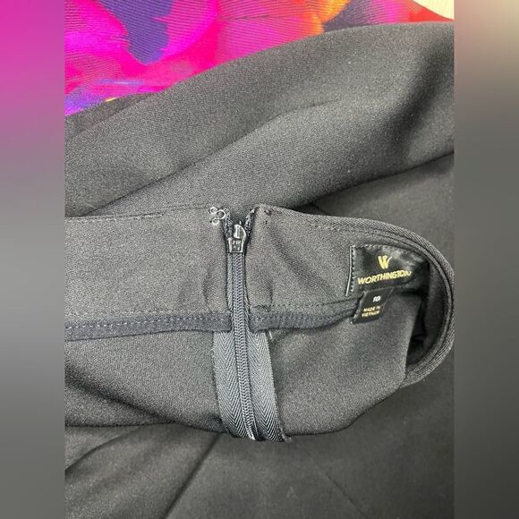 Worthington colorful zipper exposed envelope pencil skirt sz 10 - Picture 6 of 10